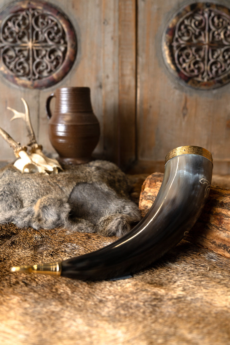 Keltische corne à boire Epona deluxe, 300-500 ml 