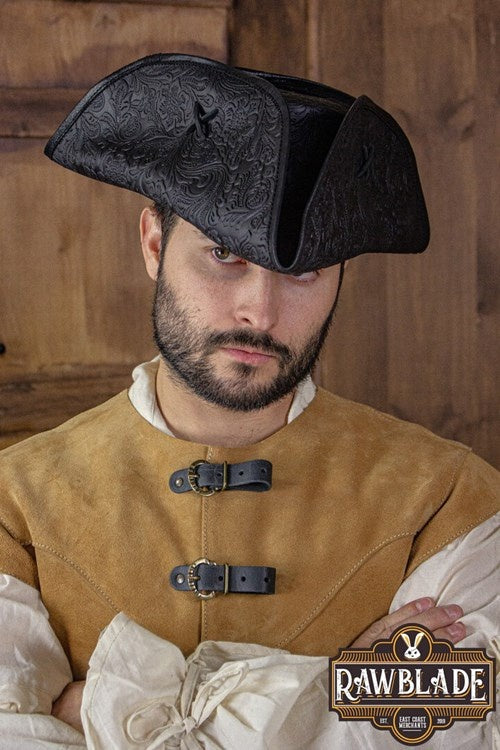 Jack Rackham hoed, deluxe, zwart