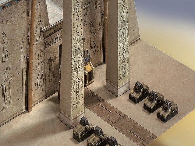 Byggsats Egyptiskt tempel 1550 - 1070 f.Kr 