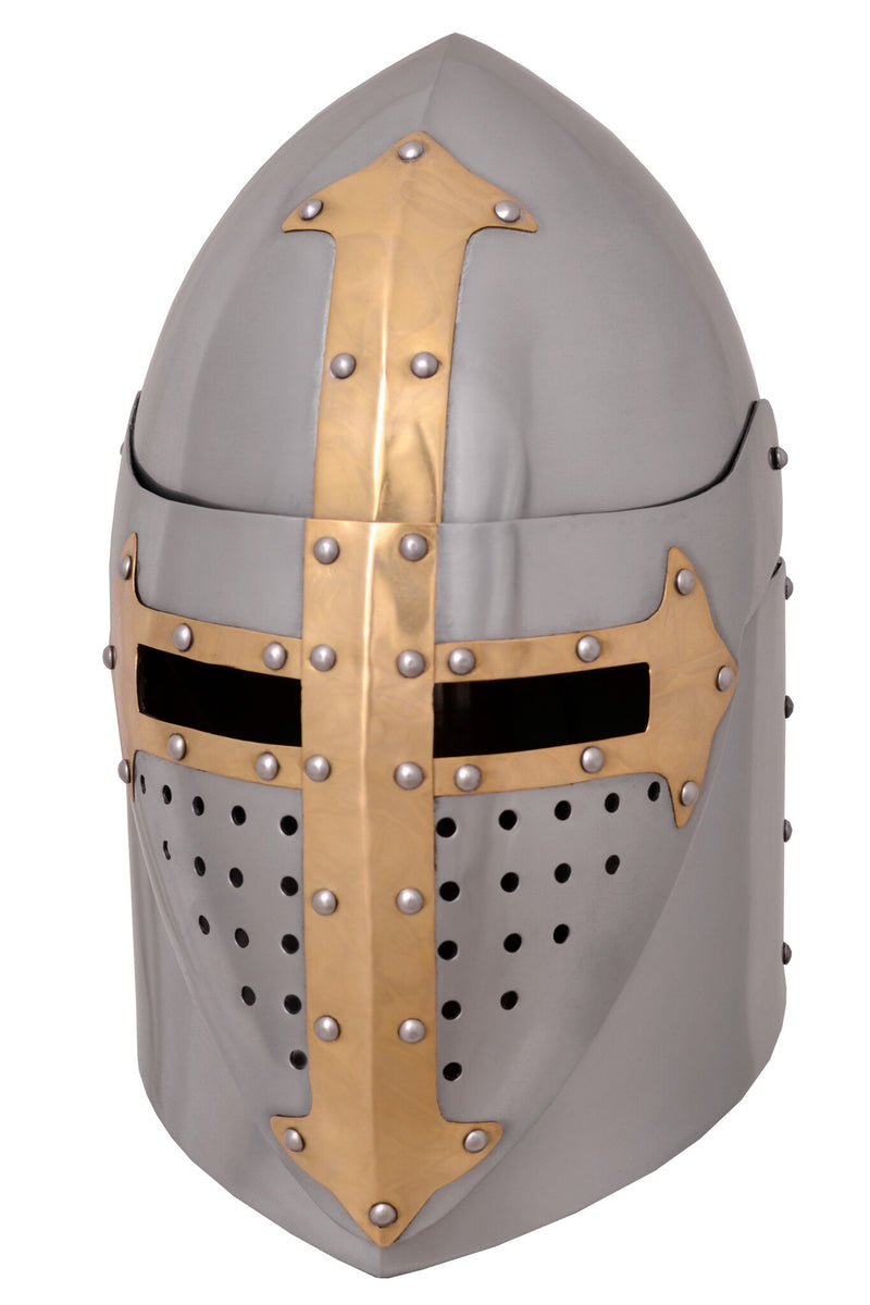 Sugarloaf Helm, met scharnierend vizier, gepolijst, 1.6 mm