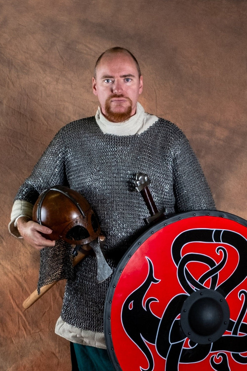 Haubergeon, misto, anelli piatti, rivetti rotondi 8 mm 