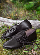 Chaussures à lacets, médiévales, brun 