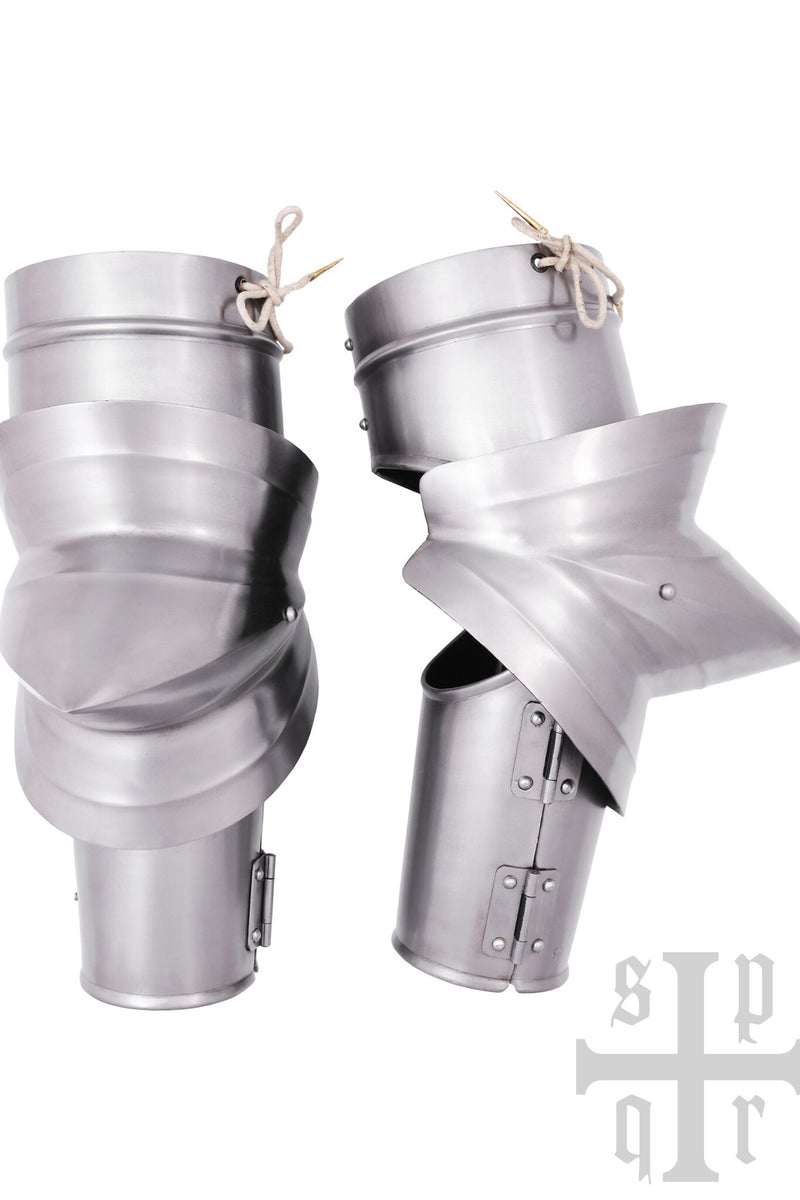 Milanese vambraces met grote couters, 1.5 mm