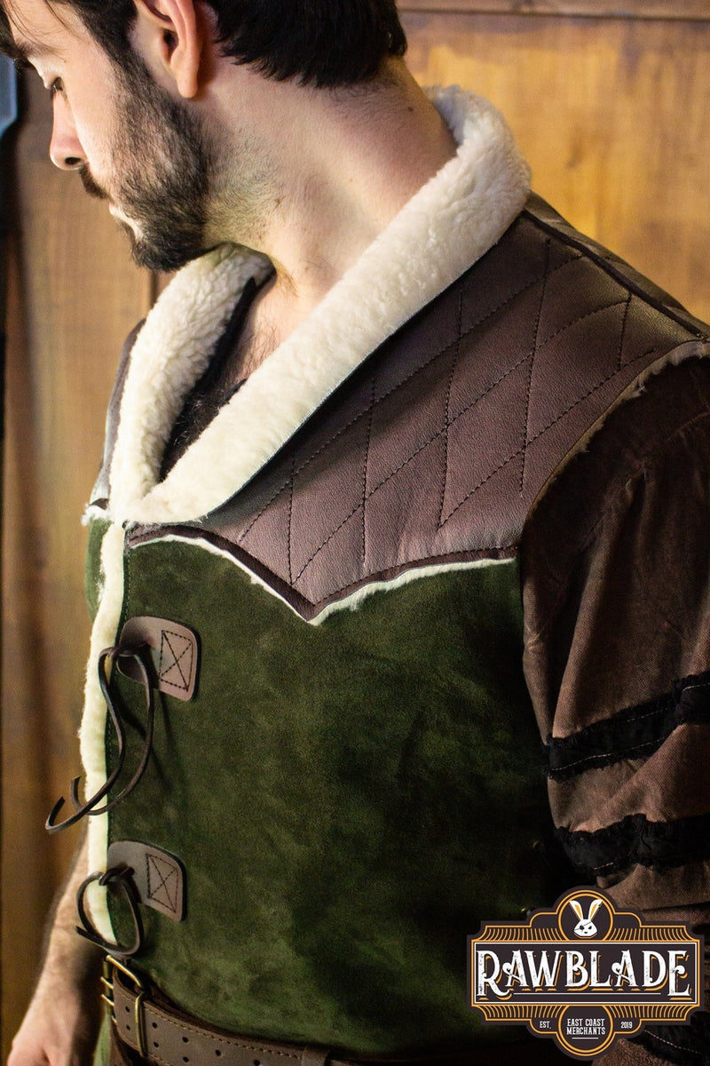 Dimitru Winter Coat - Green, wool mix