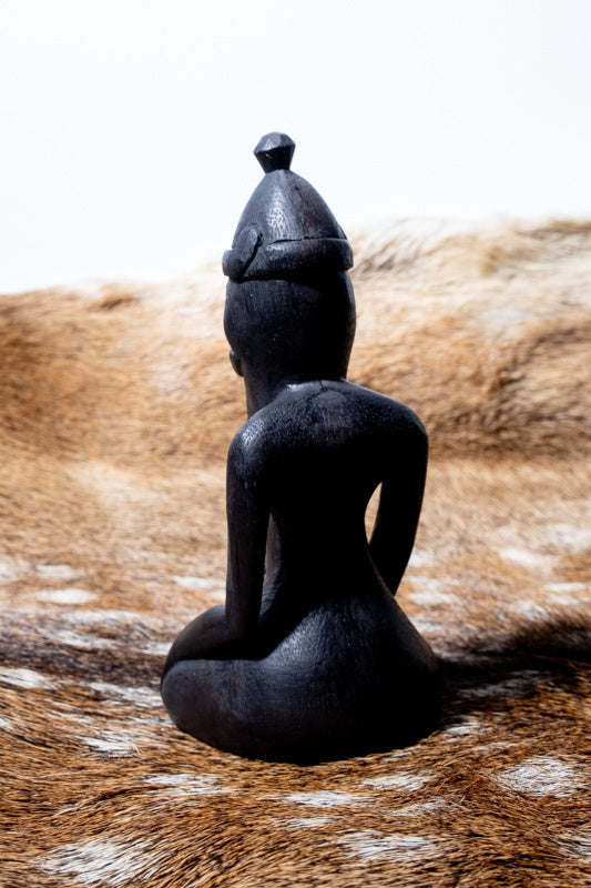 Houtsnijwerk Viking god Freyr