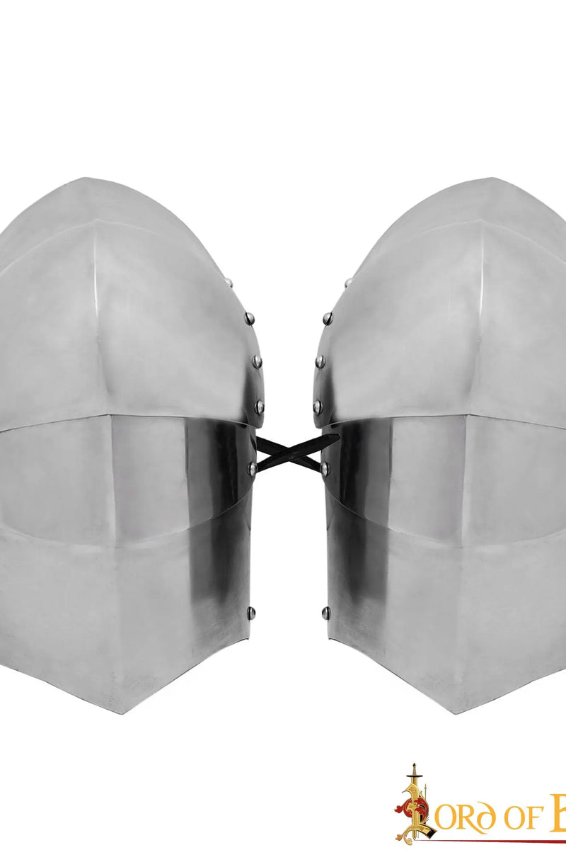 15e eeuws poleyns, kniestukken, 1.6 mm