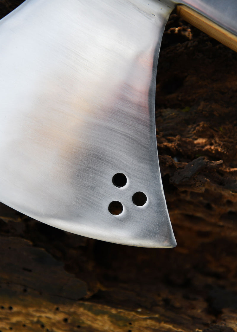 Stridsyxa med hammarehuvud, 1500-talet, halvvass 