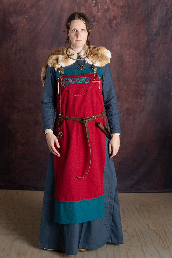 Bont kraag Freya, bruin