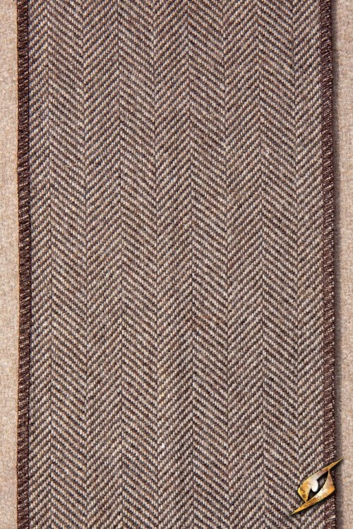 Beenwindsels vissegraatmotief, lichtgrijs