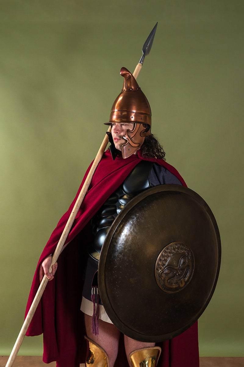 Casco de hoplita tracio, 1.3 mm 