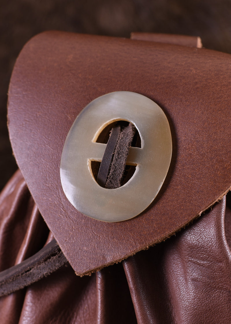 Medeltida penningpung Chester, rödbrun 