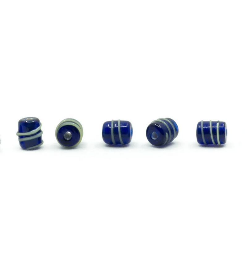 Viking glaskraal Birka, blauw, 5 stuks