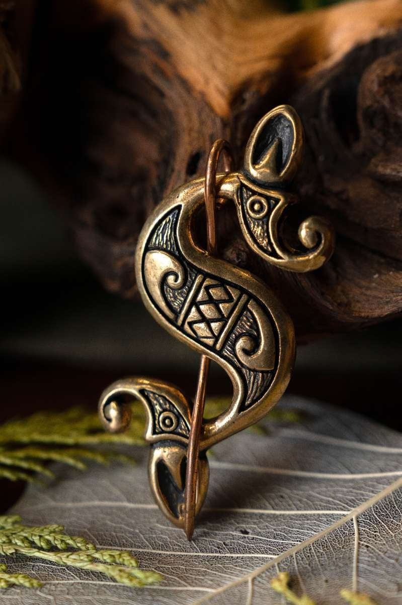 Gallo-romersk sjöhästfibula, brons 