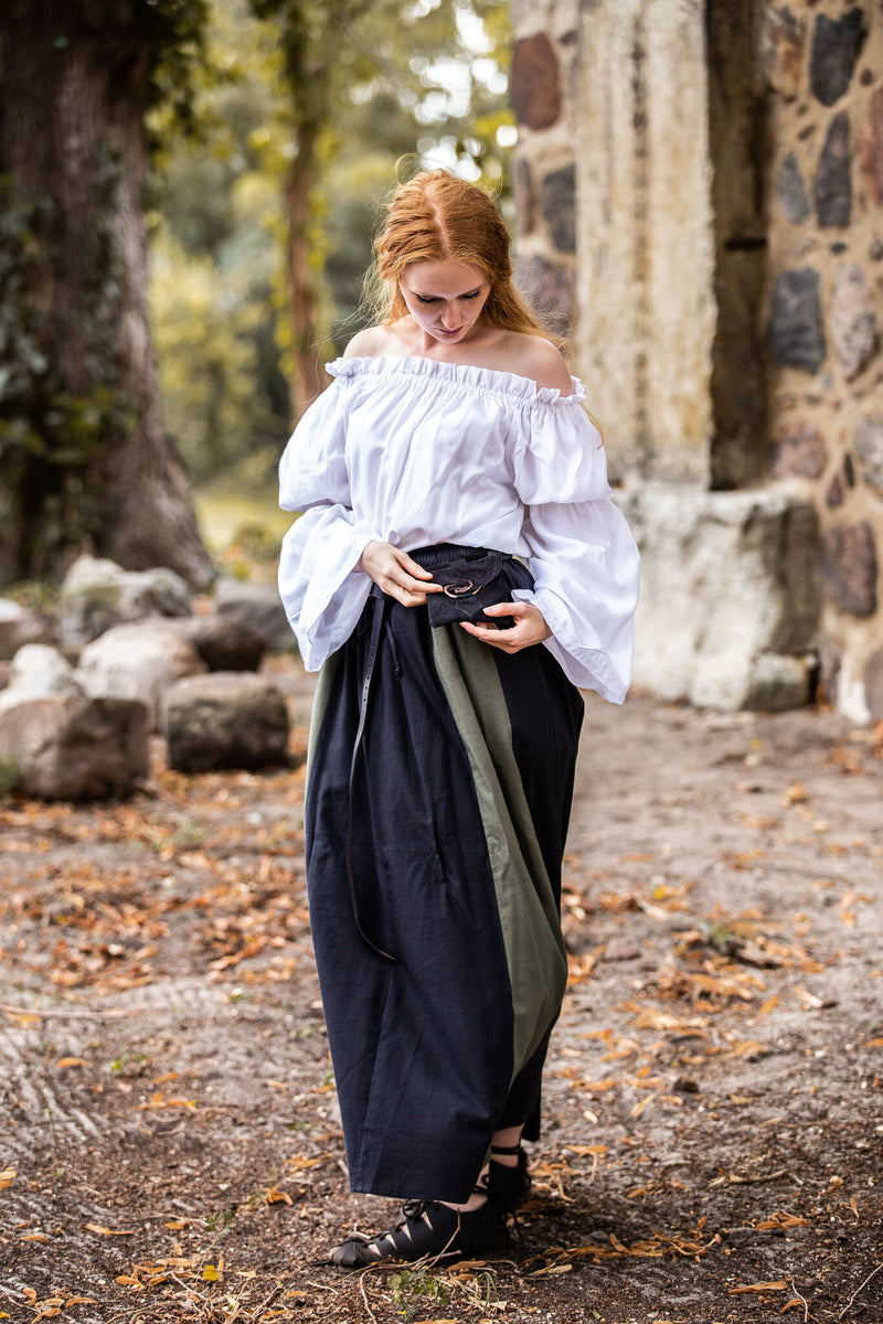 Falda Inge, negro–Verde 