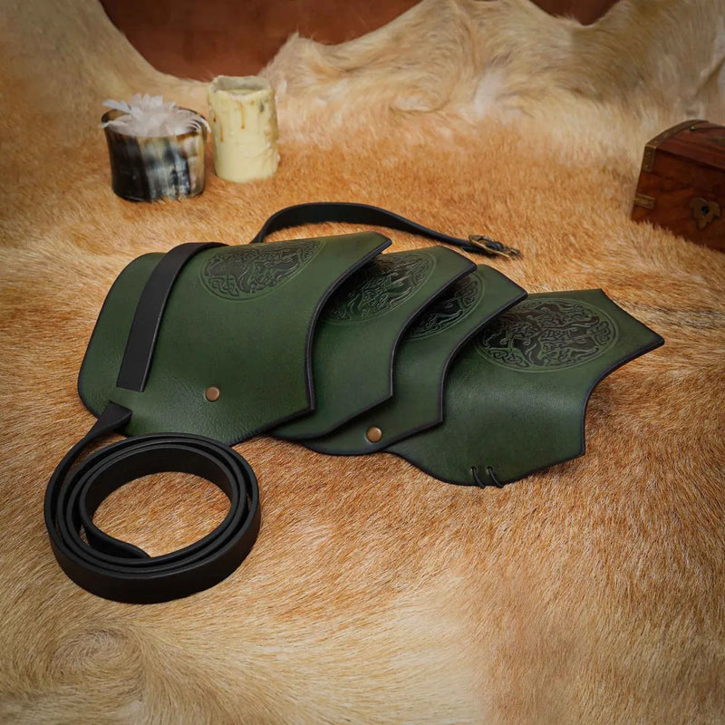 Leather pauldron Epona