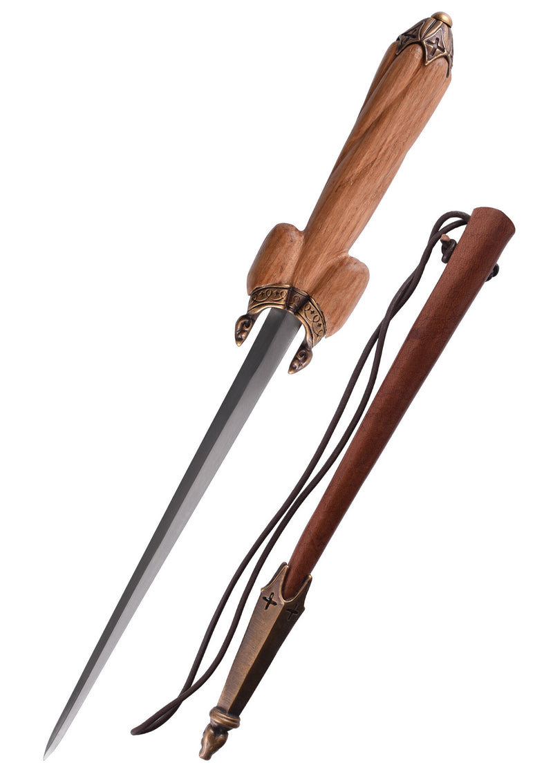 Daga testicular siglo XVI, semi-afilado 