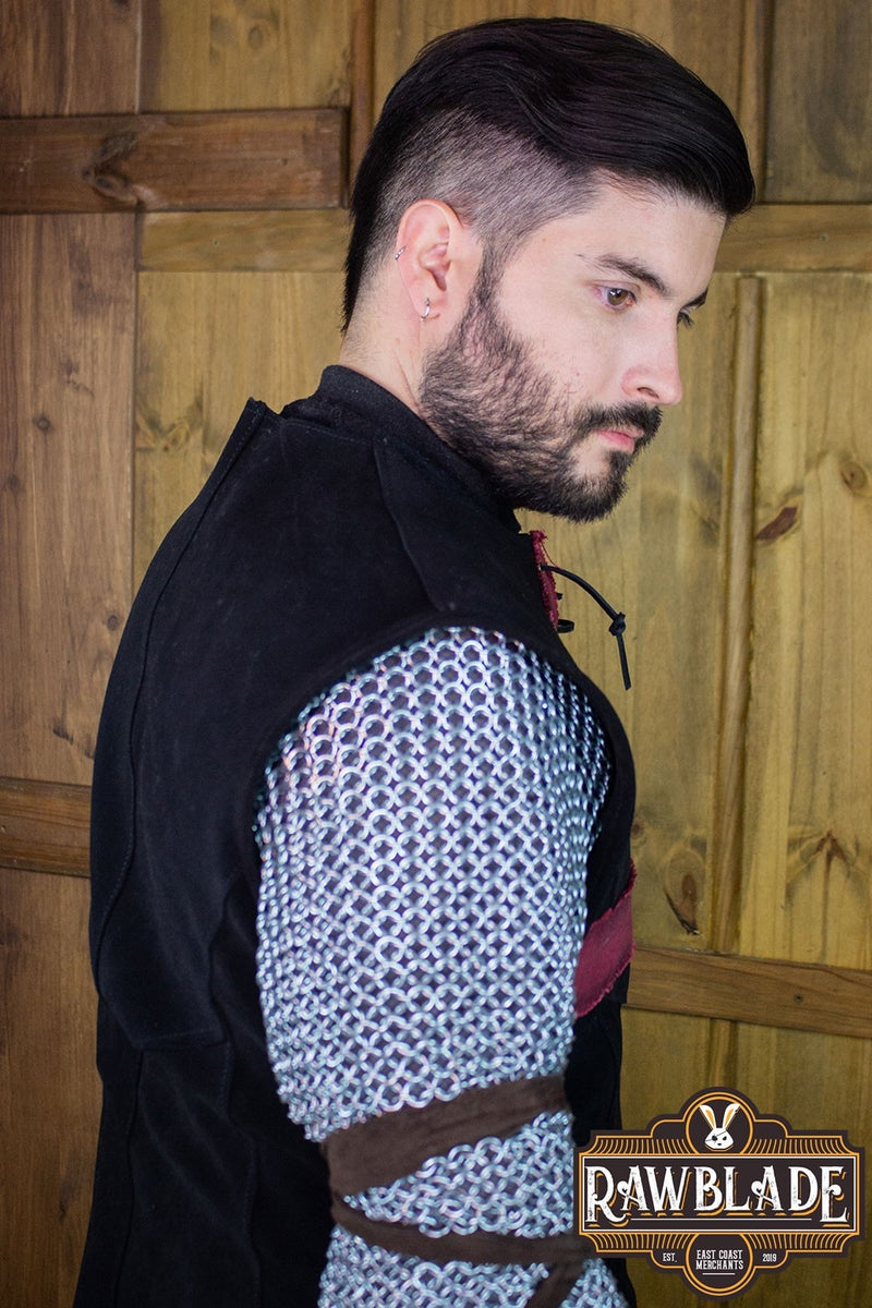 Korsriddare Tabard - Svart/Röd 