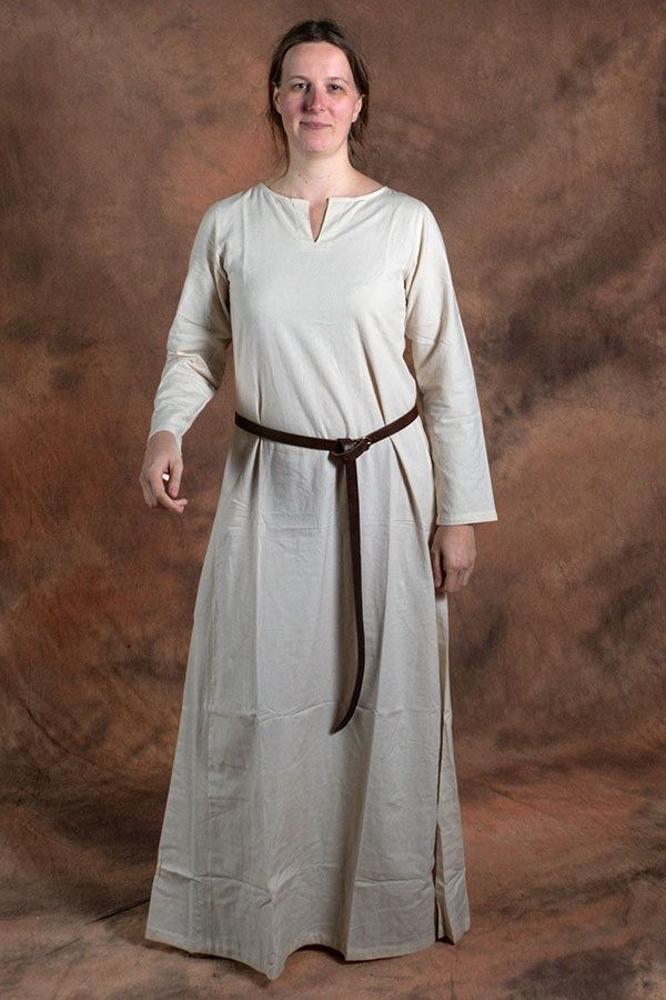 Middelalderlige kjole Elisa, hvid 