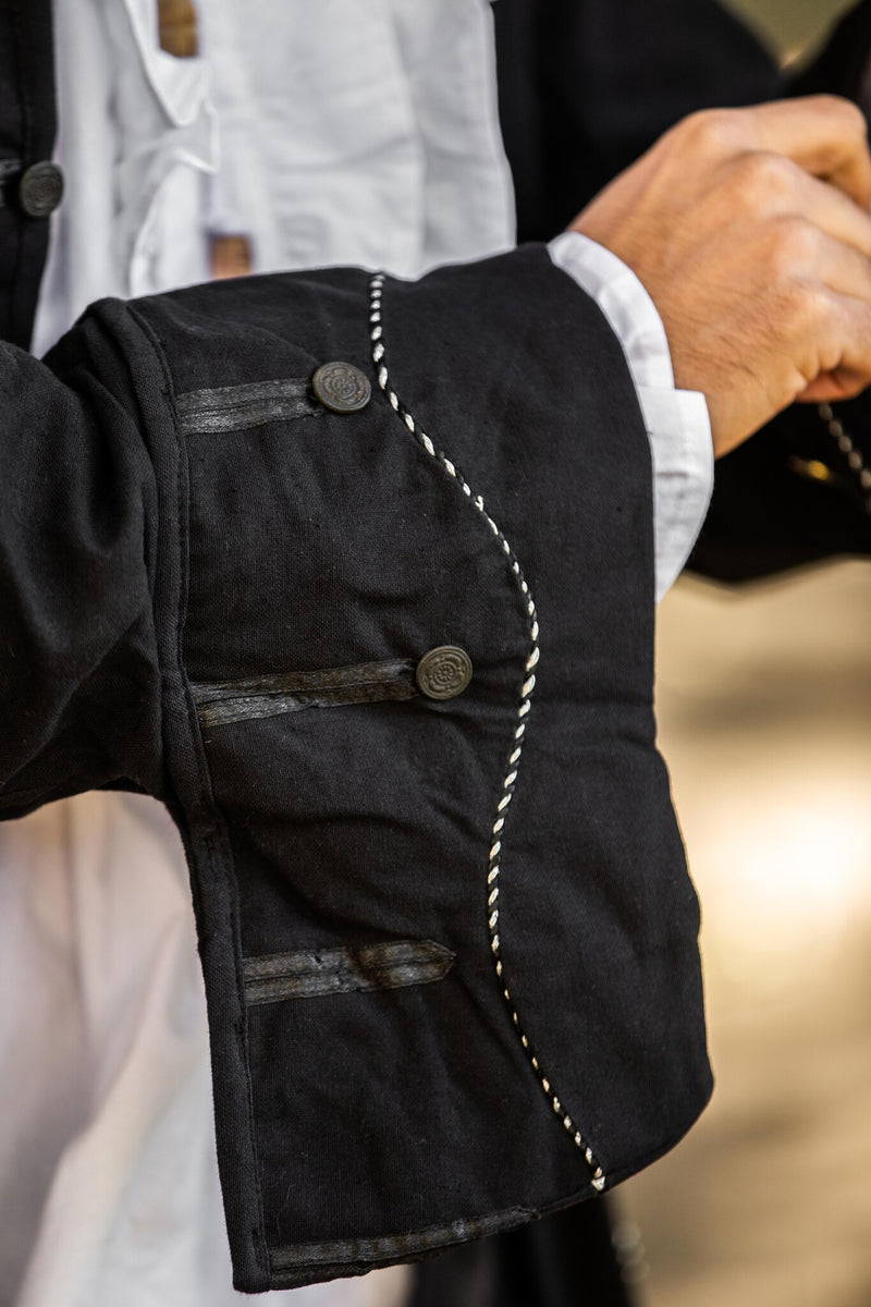 17de eeuwse Boekaniersjas, zwart