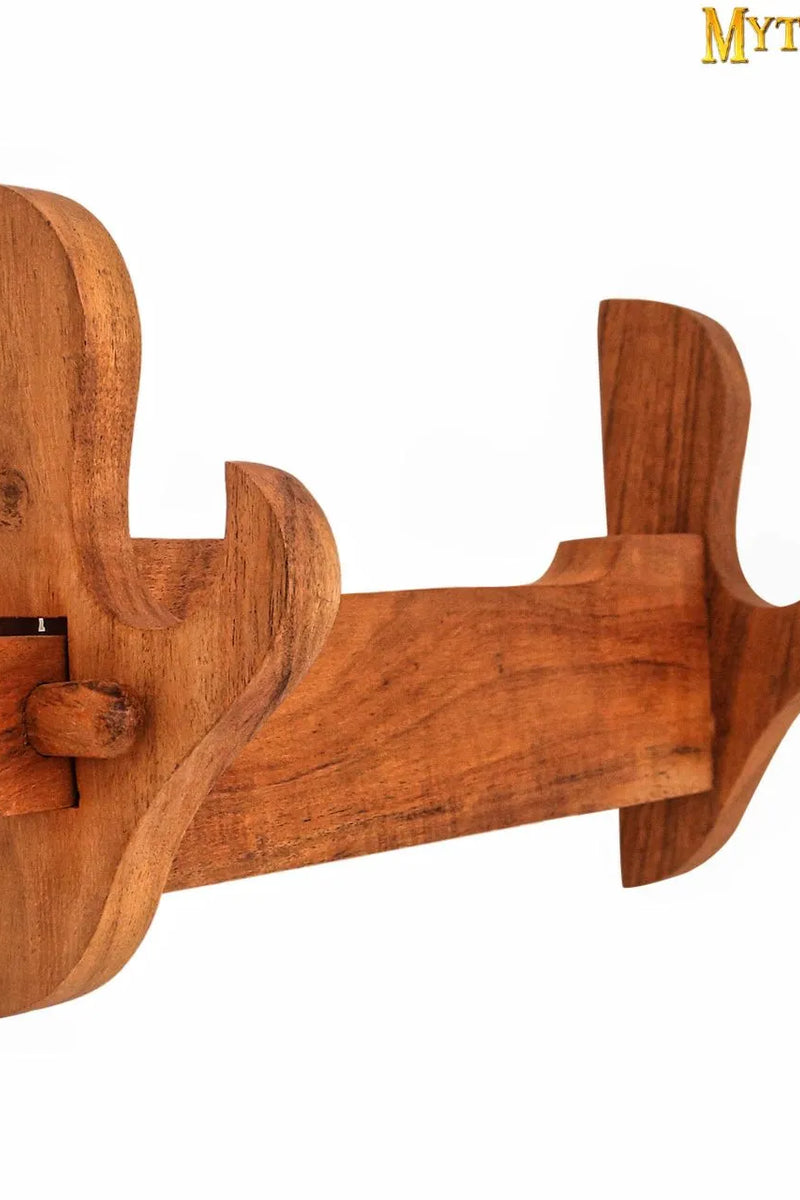 Wooden sword wall stand for sword