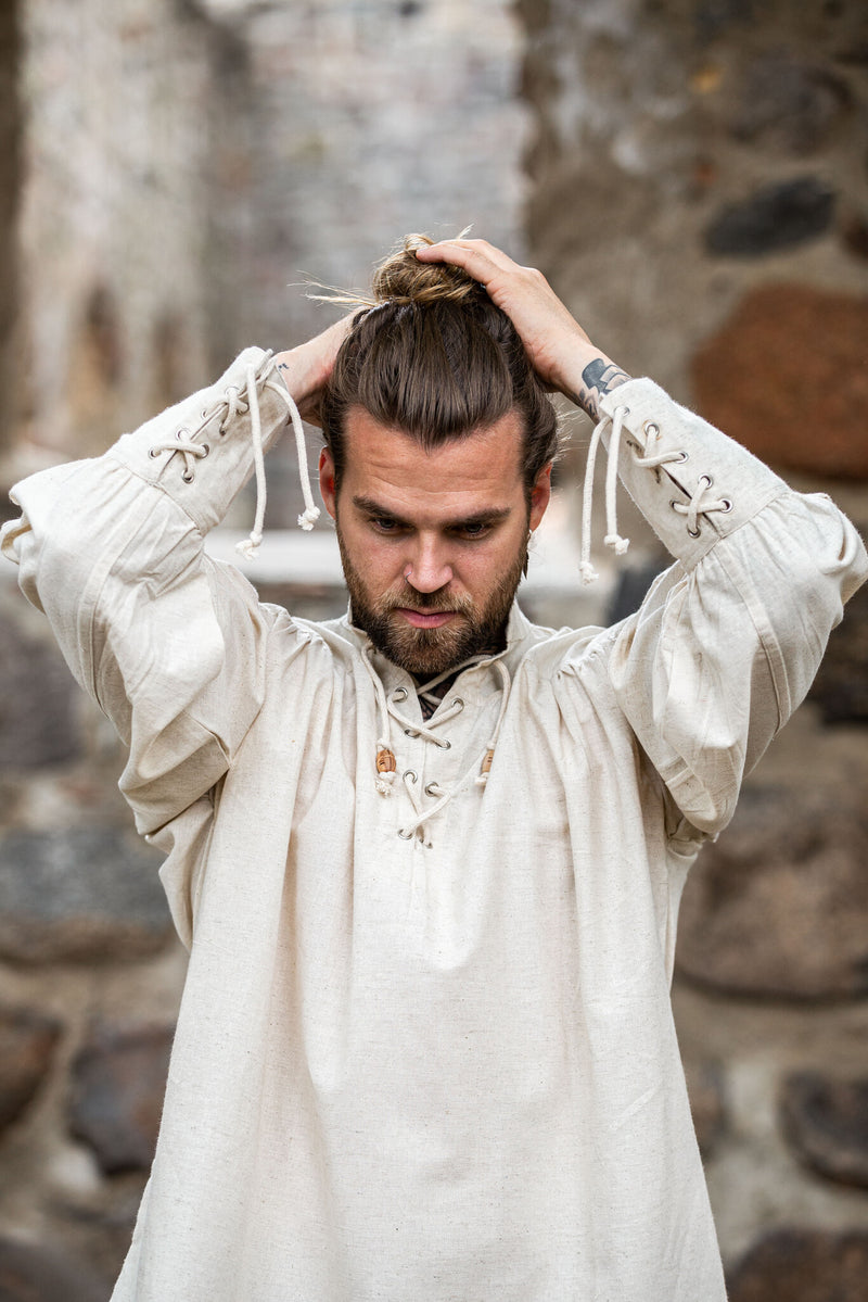 Middeleeuws hemd Bernard, crème