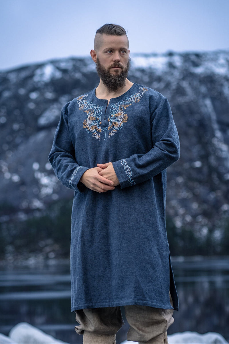 Viking tuniek Snorri, blauw
