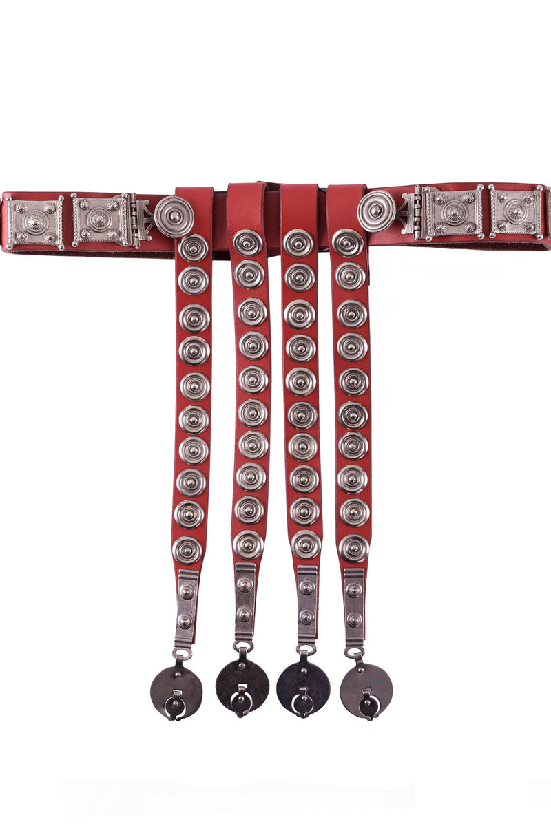 Romeinse cingulum Mainz rood, 134 cm