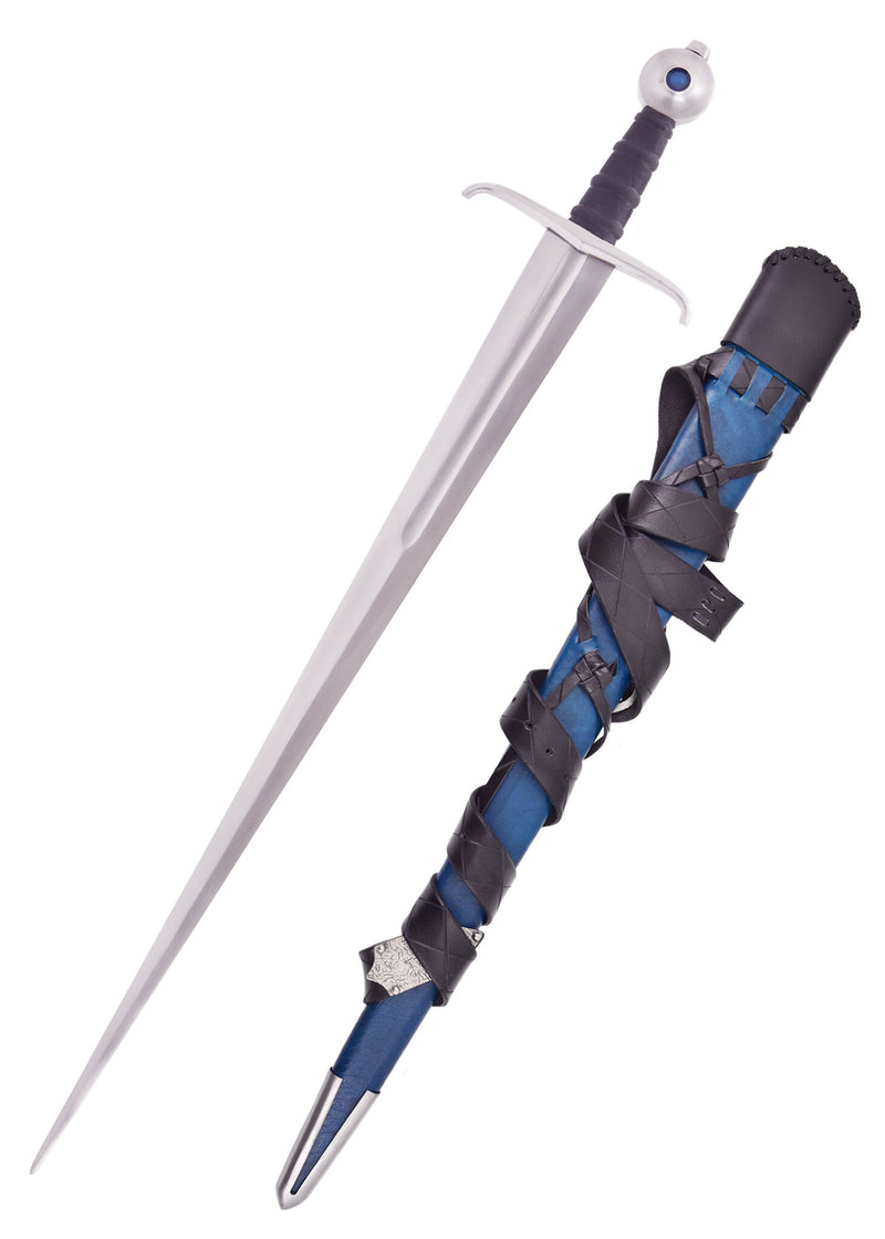 Castillon zwaard met schede, 15e eeuw, semi-scherp