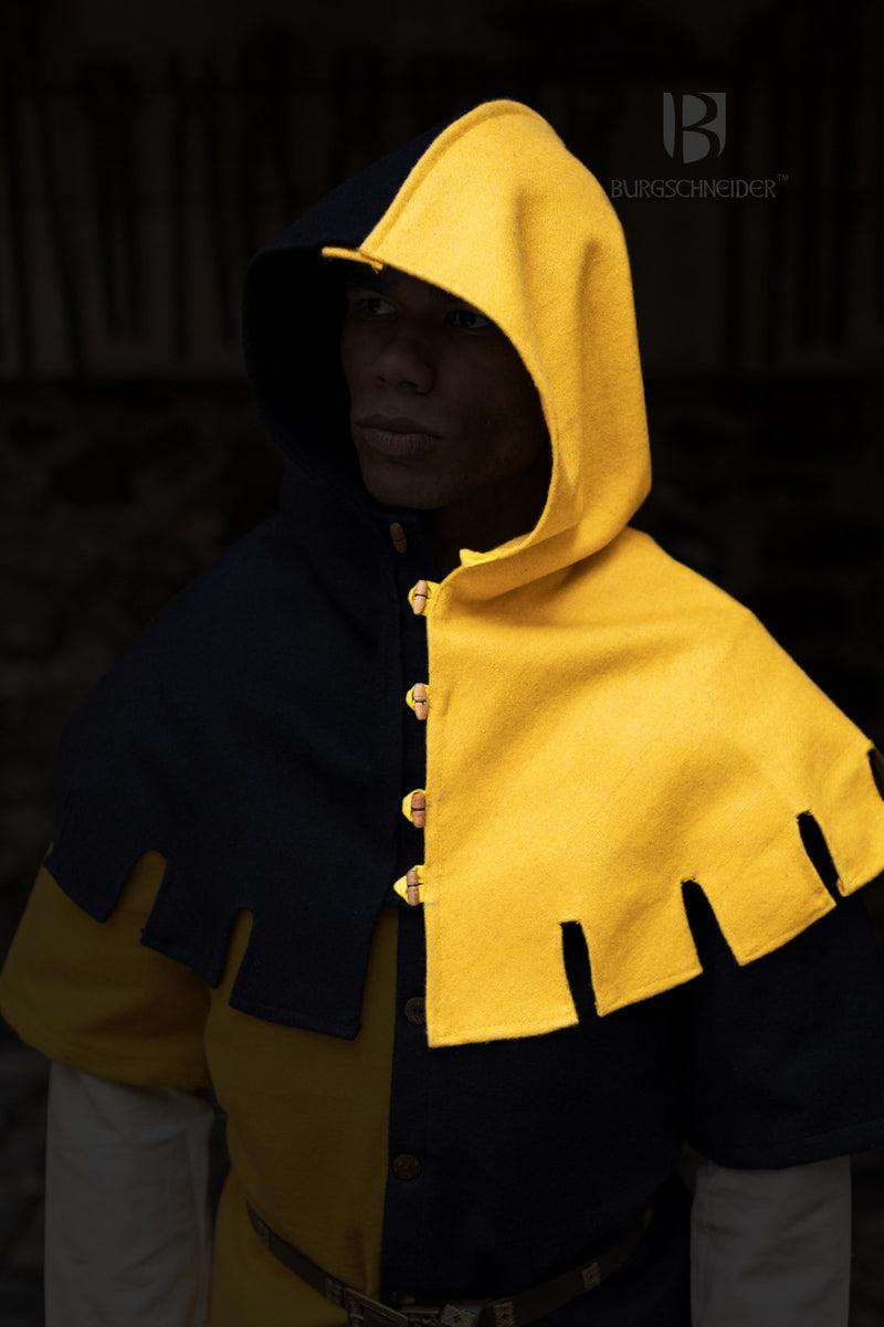 Chaperon Dangereuse, gauche, jaune, mélange de laine 