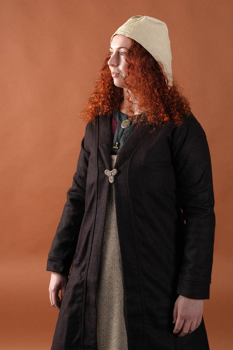 Birkamantel Aslaug, wolmix, bruin