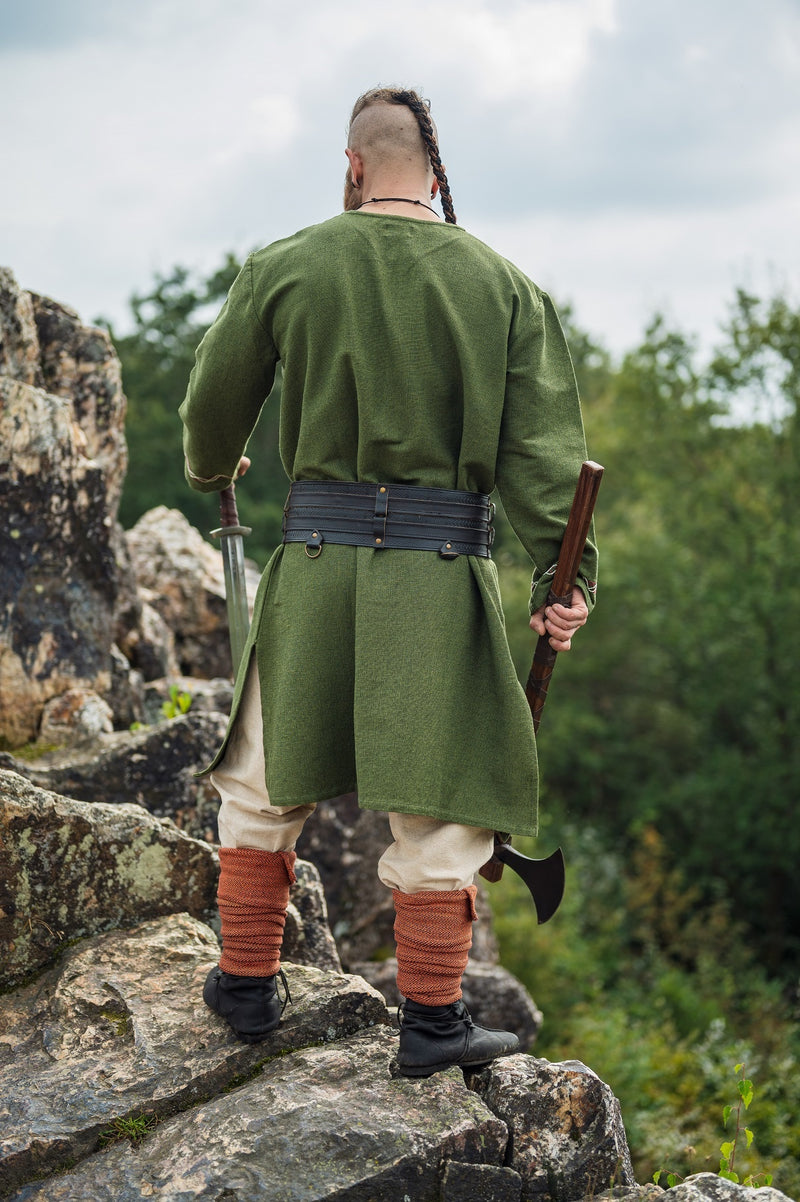 Viking Tunic Wolf Fenrir, Green