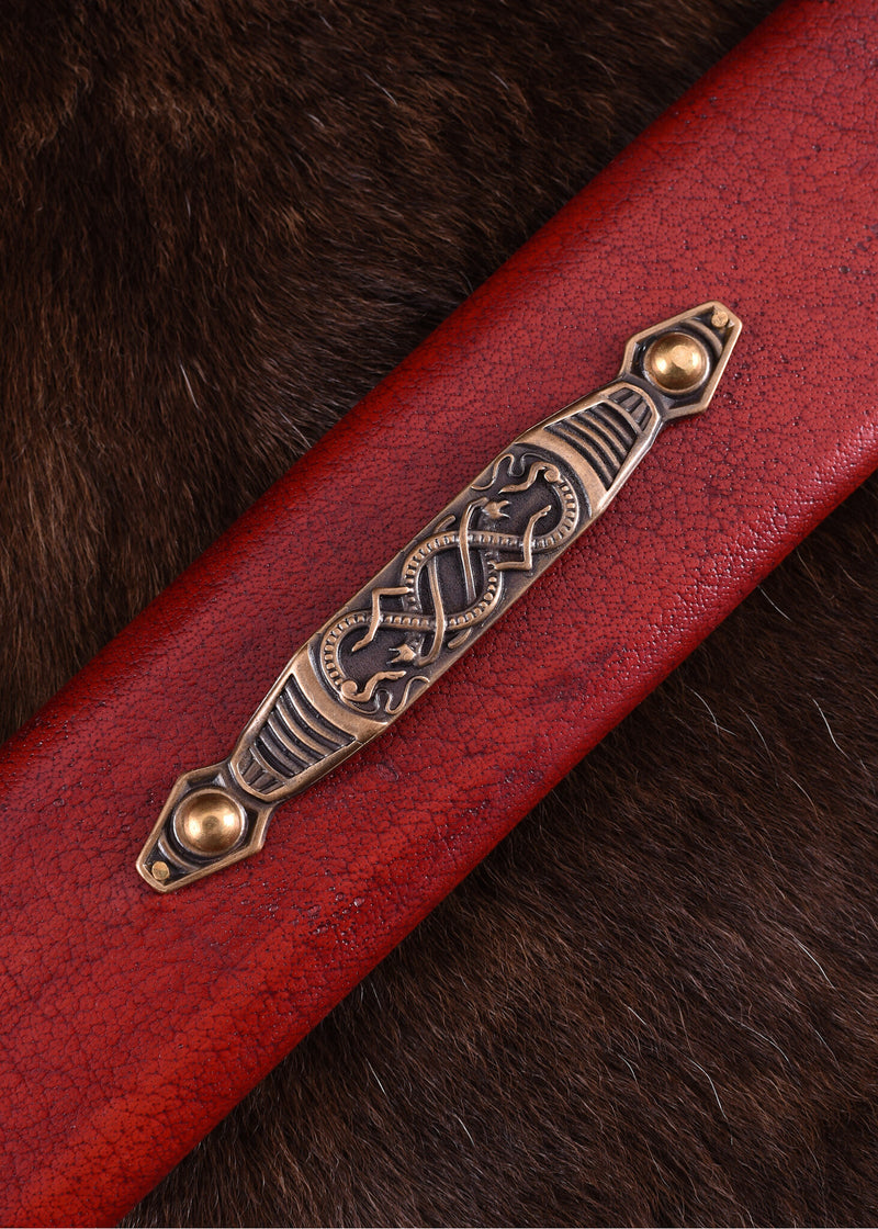 Espada vikinga Haithabu del siglo IX, acero de Damasco, semi-afilado 