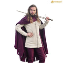 XIV -wieczny płaszcz Bockstenman, wełna, wino czerwony