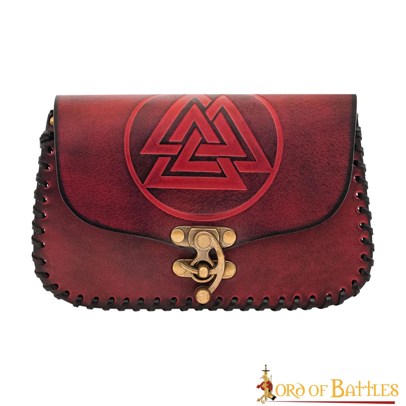 Viking sac avec Valknut, vert 