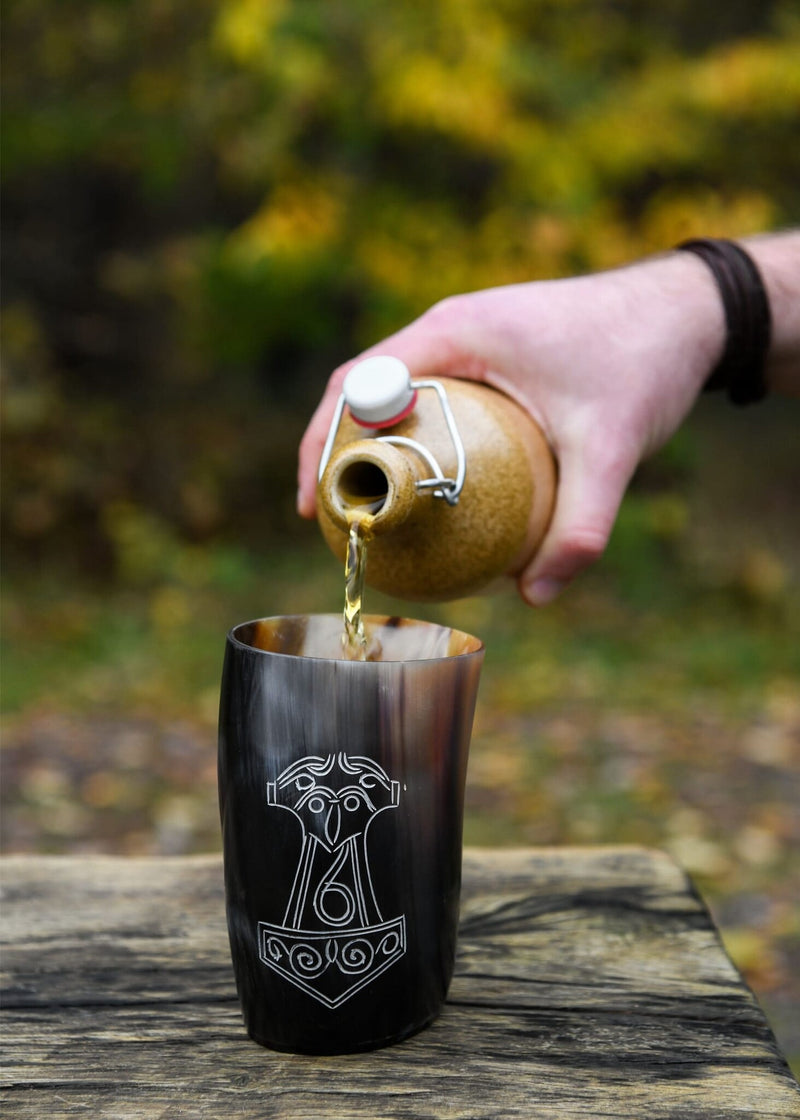 Vaso de cuerno Mjolnir, 100-200 ml 