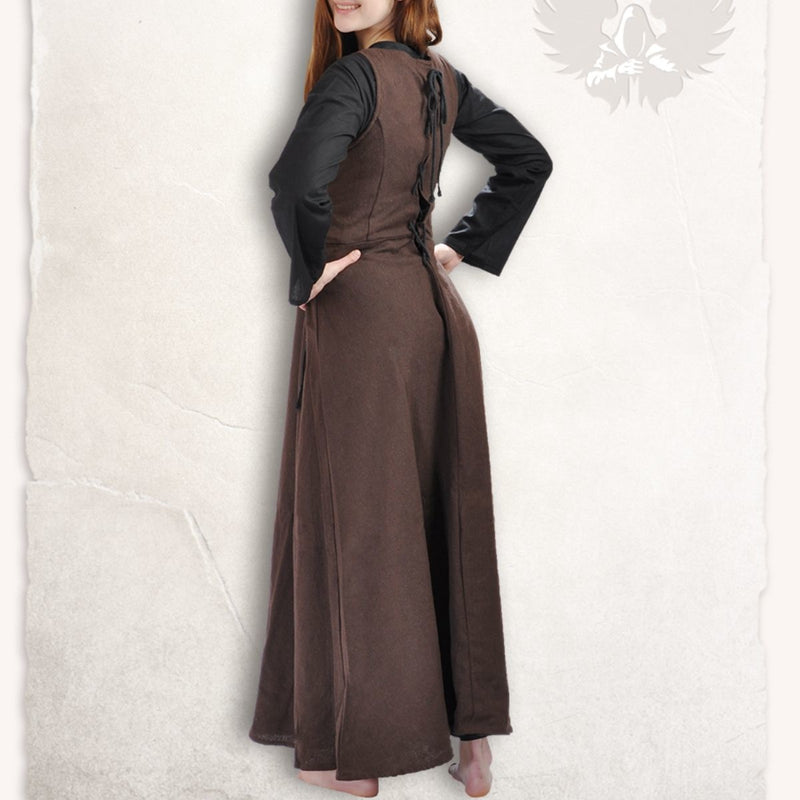 Middeleeuwse surcot Uma, bruin