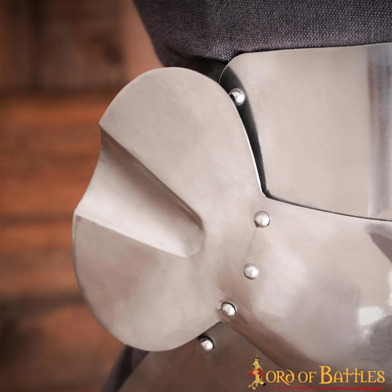 15th century poleyns, knee cops, 1.6 mm