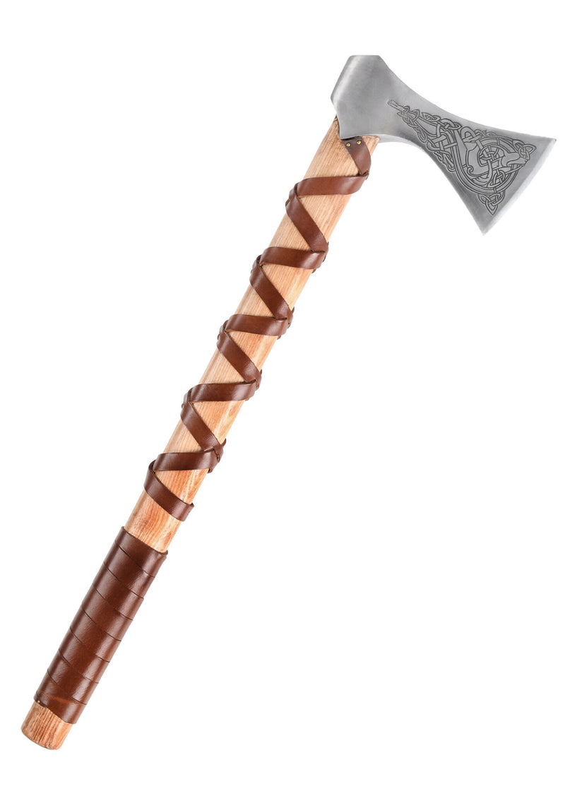 Viking ascia, tipo K, inciso, semi-affilato 