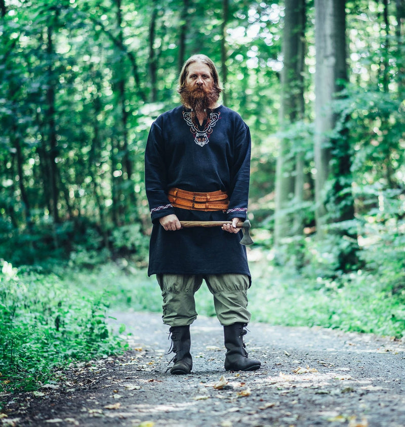 Viking Tunic Wolf Fenrir, sort