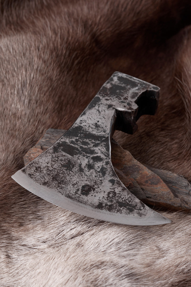 Viking baardbijlblad skeggox, 19 cm, type B, semi-scherp