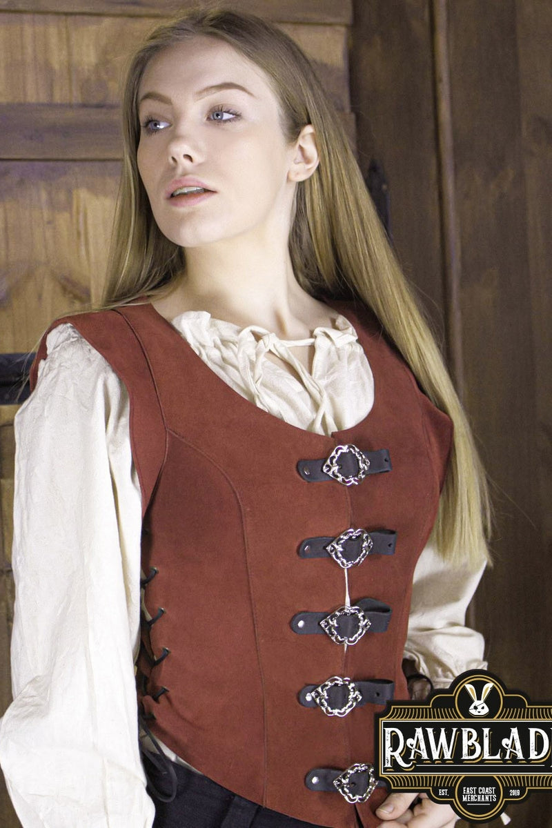 Julienne leren lijfje - rood