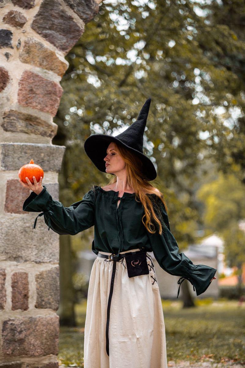 Heksenhoed, zwart, wolvilt