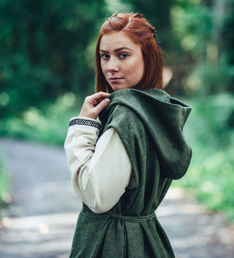 Omlottklänning Thyra, grön 