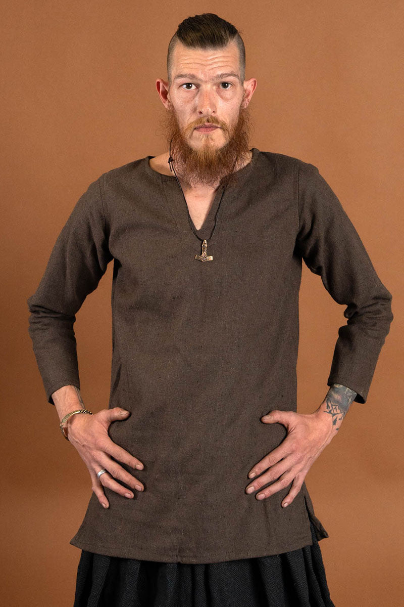 Viking tuniek Tronde bruin