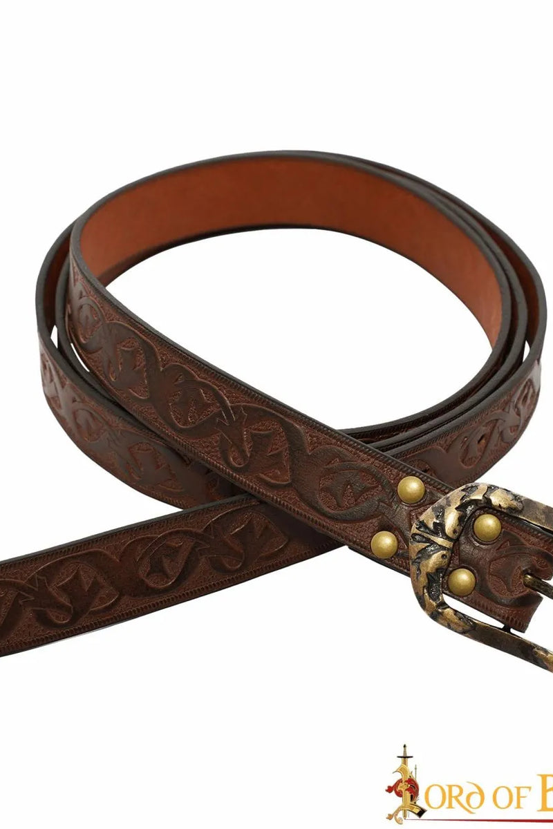 Läder bälte Tinuviel, röd 