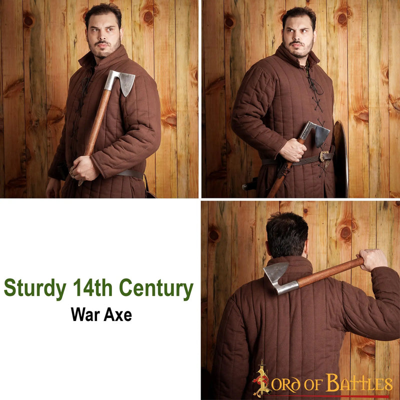 hache de guerre du XIIIe siècle, Bible de Maciejowski, semi-affûté 