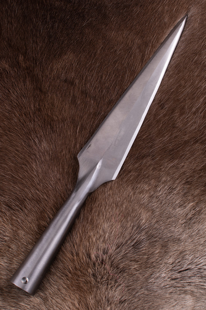 Médiéval pointe de lance, env. 40 cm, semi-tranchant 