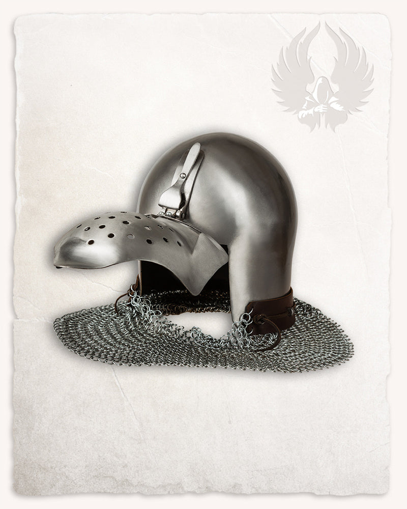 Klappvizier bascinet Ottokar, 1.6 mm