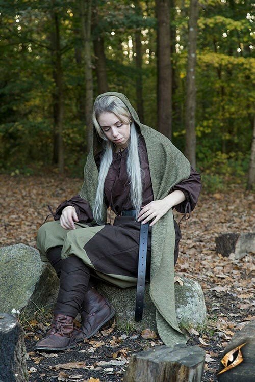 Renaissancebroek Raphael, bruin-groen