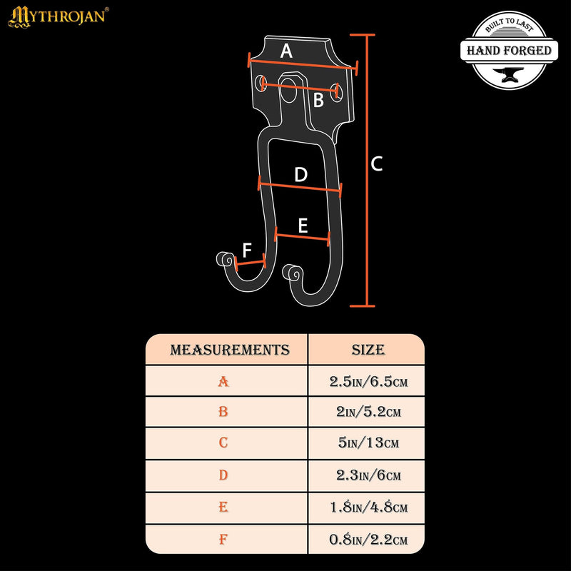 Colgador de pared para espadas, negro 